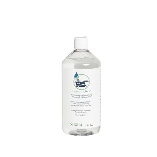1 Liter membraclean Trinkwasseraufbereitung Camping & Wohnmobile - Die effektive Lösung für sicheres Trinkwasser unterwegs! - Reinigung, Biofilmabbau, Trinkwasseraufbereitung und Konservierung
