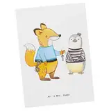 Mr. & Mrs. Panda Postkarte Justizvollzugsbeamter Herz - Geschenk, Kollege, Gefängniswärter, Einladungskarten Geburtstag, Beruf, Danke, Dankeskarte,