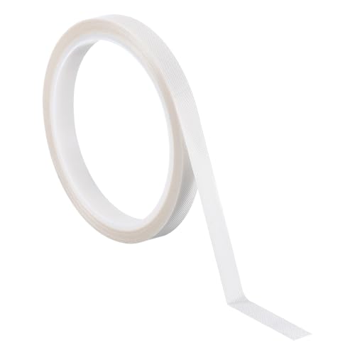 PATIKIL Hitzefestes Band, 0,2 Zoll x 33 Fuß Hochtemperaturband PTFE-Klebeband Hochtemperaturband Wasserdicht für Vakuumversiegelungsmaschine Isolationsschutz, Weiß, 0,18 mm dick