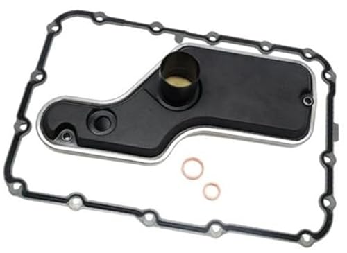 Wivplex 1 Set Getriebefiltersatz Zubehör Ersatzteile Reparaturwerkzeuge 3W4Z-7A098-Aa Getriebefilter Ölwannendichtungssatz Automatikgetriebefilter mit Dichtung Getriebefiltersatz(BLACK 5R55S)