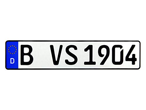 1 Autoschild | Nummernschild DIN-Zertifiziert und reflektiernd nach ihrem Wunsch geprägt (1)