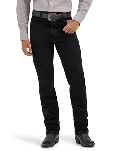 Wrangler Herren-Jeans, Cowboy-Schnitt, schmale Passform, Schwarz (Shadow Black), 33 W/38 L