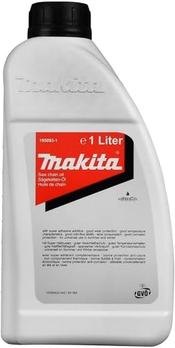 Makita 195093-1 Sägekettenöl Mineral+ 1l, Weiß