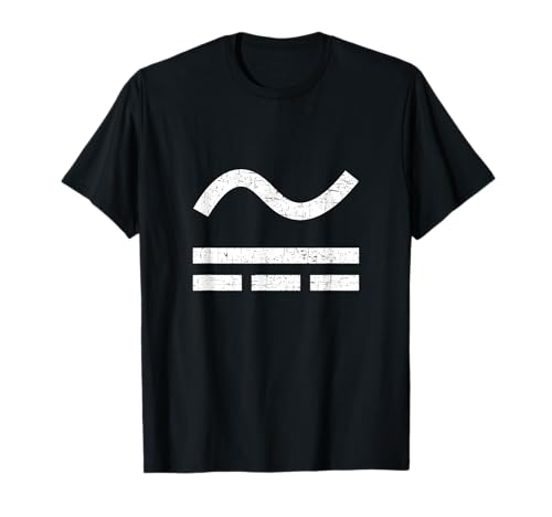 AC und DC Symbol und Elektrian T-Shirt
