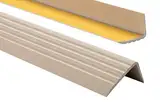 PVC Treppenkantenprofil Selbstklebend Winkelprofil Anti-Rutsch Treppenkante 41x25mm 0,8m, Beige