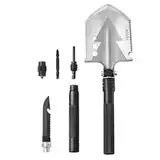 VEVOR Survival-Schaufel 8 in 1 Schaufel, faltbares Multitool 602 mm Lange, kompakte Schaufel für Geländefahrten Camping Wandern Outdoor Survivalisten Notfälle