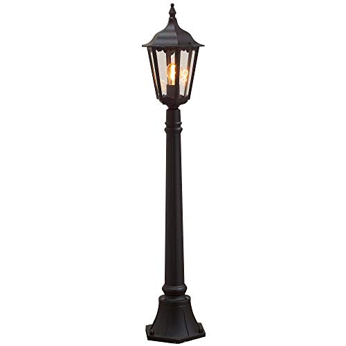 Konstsmide Firenze 7215-750 Wegeleuchte B: 23,5cm T: 23,5cm H: 120cm / 1x100W / IP43 / lackiertes Aluminium / matt-schwarz