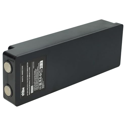 vhbw Akku kompatibel mit Palfinger EEA2512, 960, 790, 590, RC400 Industrie-Funkfernsteuerung Fernbedienung (2000 mAh, 7,2 V, NiMH) - Schwarz