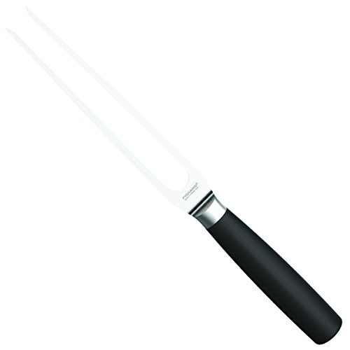 Fiskars Fleischgabel, Gesamtlänge: 28 cm, Rostfreier Stahl/Kunststoff, Functional Form+, Schwarz, 1016002