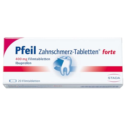 Pfeil Zahnschmerz-Tabletten forte 400 mg Ibuprofen, 20 St. Tabletten