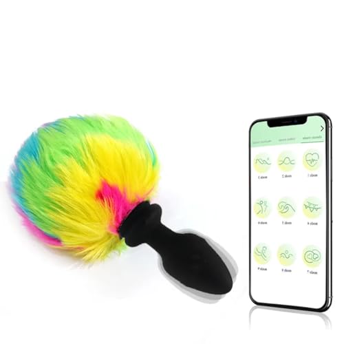 Analer Buttplug APP Vibrierender Silicagel Analplug Fuchsschwanz Cosplay Werkzeuge Plüsch Sexspielzeug Erotikspiele Erotikwaren Für Frauen Paar