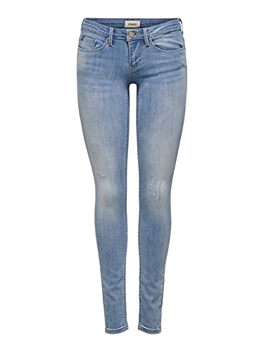 ONLY NOS Damen Onlcoral Sl Sk Jeans Bb Cre185063 Skinny Jeans,,per pack Blau (Light Blue Denim Light Blue Denim),40 /L32 (Herstellergröße:31.0)