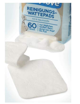 Baby Reinigungs-Wattepads - 8 x 60 St, 480 St - 100% Baumwolle