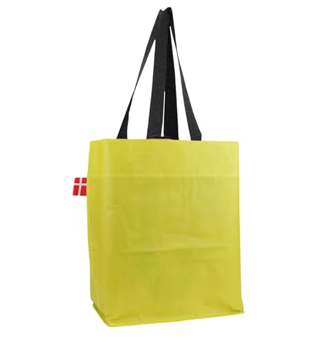 BikeZac 2.0 von COBAGS | FAHRRADTASCHE Clip-On EINKAUFS-Tasche | Fahrrad-Einkaufstasche | Gepäckträger-Tasche | Einkaufswagen Tasche | Wiederverwendbar | Recycling-Tasche Gelb Simply Mustard