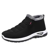 Schneestiefel Herren 44 Extra Breit | Winterstiefel Herren Warme Bequeme Baumwollschuhe Mit Plüsch Innen Modische Bequeme Laufschuhe Mit Dämpfung Freizeitschuhe Schwarz Walkingschuhe