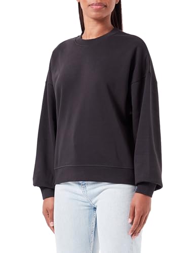 JACK&JONES Damen JXALLY RLX LS Crew SWT SN Sweatshirt, Black, S