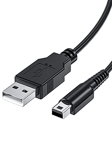 Mellbree LadeKabel für Nintendo 3DS, Ladekabel für Nintendo DS Kabel für Dsi Ds Cable für 3DS XL/2DS/2DS XL/DS/DSI/DS XL USB A 2.0 Ladekabel 1A schwarz 1 Stück 3.9ft