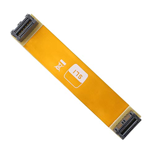 SLI Bridge 2-Wege, 10 cm, 26-polig, flexibles Grafikkarten-Verbindungskabel für Dual-Nvidia-Grafikkarte, Crossfire Interconnect