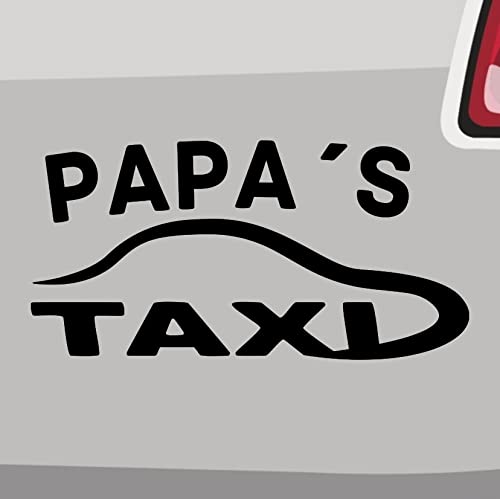 Papa's Taxi Aufkleber -6 Größen 21 Farben- Fahrdienst Führerschein Sticker Party