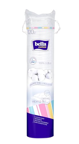 bella cotton Wattepads Duo rund, 5er Pack (5 x 120 Stück)