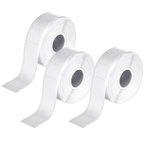 HJZHII 480 Thermo Etiketten,12 X 40 mm Etikettenband,Etiketten Papier Endlos Etikettenband Wasserfeste Etiketten Geeignet Etikettenhersteller Band für Haus Büro Schule Zuhause 160 Etiketten/Rolle