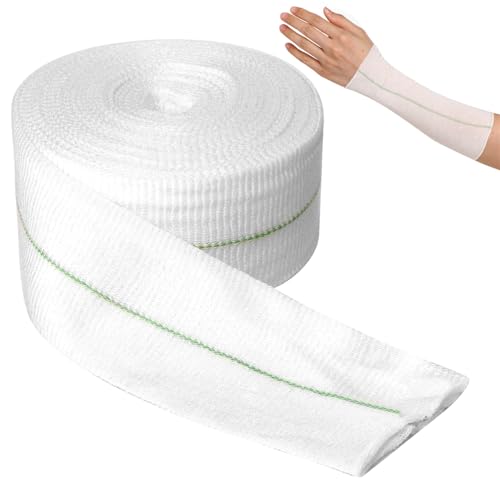 ALEEIK Elastische Schlauchförmige 5CMX10M Kompressions Bandage Fixierbinden Röhrenförmigebandage Schlauchverband Stützbandage für Pflaster Arm Knöchel Knie