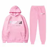 Trapstar Trainingsanzug Kinder Jungen Mädchen,Trapstar Buchstabenstickerei Tracksuit，Trapstar Hoodie und Trapstar Hose Basic 2 Teiler Jogginganzug,Y2K Mode Sports Anzug