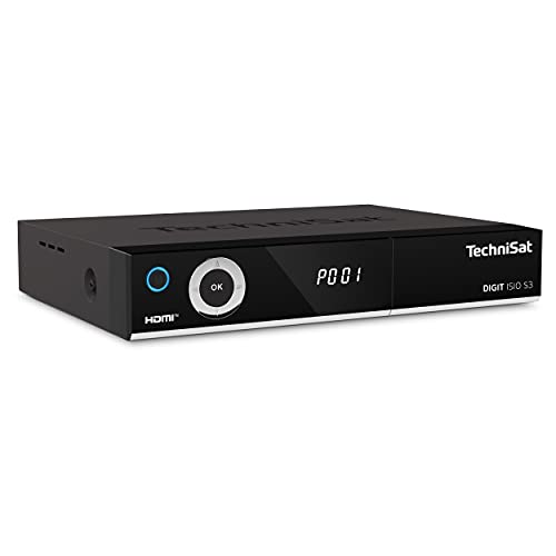 TechniSat DIGIT ISIO S3 - HD Sat-Receiver mit Twin-Tuner (HDTV, DVB-S2, PVR Aufnahmefunktion via USB oder im Netzwerk, HbbTV, CI+, HDMI, App-Steuerung, UPnP-Livestreaming) schwarz 28,6 x 15,5 x 4,6 cm