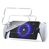 Aerku 2 Stück Schutzfolie für Sony PS5 PlayStation Portal für Panzerglas, 0.33mm Ultra-Klar Folie, 9H Härte Displayschutzfolie, Anti-Kratzen Schutzglas, Anti-Bläschen Panzerfolie