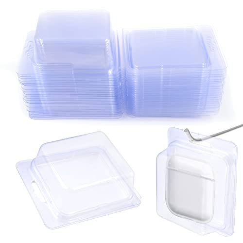 25 Stück Klar Kunststoff Clamshell Paket Kunststoff-Box Container Plastik Klare Box Schutzhülle Blister Case Kunststoffbehälter mit Deckel Kleine Blisterpackung Snap Bar Verpackung