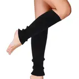 Aeaocvo Stulpen Damen Schwarz, Damen Winter Beinwärmer, Hohe Leg Warmers, Beinstulpen für Damen, Kinder