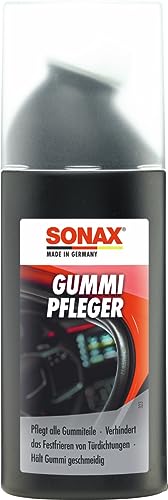 SONAX GummiPfleger mit Schwammapplikator (100 ml) reinigt, pflegt & hält alle Gummiteile elastisch, verhindert festfrieren & festkleben von Gummidichtungen | Art-Nr. 03401000 (1er Pack)