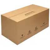 KK Verpackungen® Faltkartons, 2-wellig | 1 Stück, 1200 x 600 x 600 mm, Zweiwellige Versandkartons mit Höhenriller nach Fefco 0201 | Doppelwellige Kartons für den Paketversand