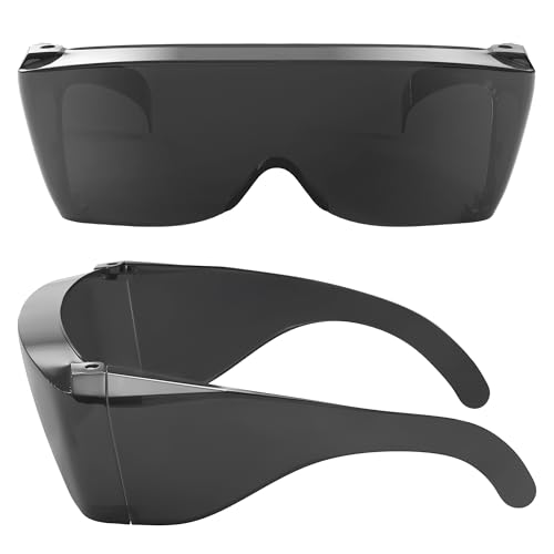 Wise Eyewear Cover-Ups Schwarze Sonnenbrille zum Überziehen – Rundum-Sonnenbrille – Menschen, die in der Sonne eine verschreibungspflichtige Brille tragen (Schwarz)
