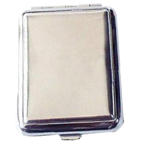 Kalastussaari Edelstahl -Matchboxen, Mini One -Taste -Match -Speicherhülle mit Reibungsplatte, wasserdichtem Silber -Match -Halter für die Aufbewahrung