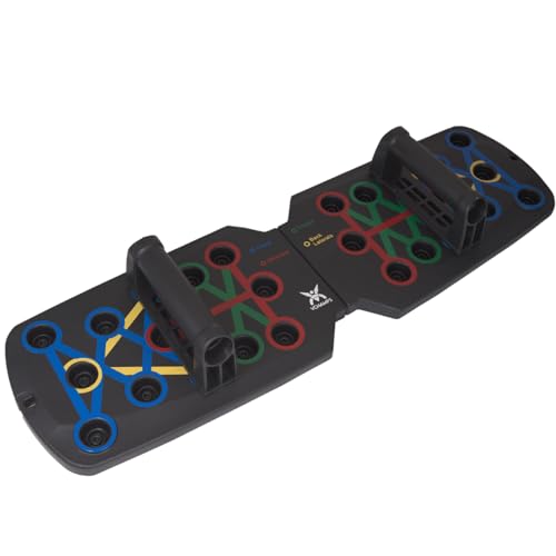 Vchamps Pushup Board Liegestützboard Push-Up Liegestütz-Brett; Faltbares Multifunktions Elite Rack Fitness-Board Liegestütz-Griffe - Ostern Geschenkidee Ostergeschenk