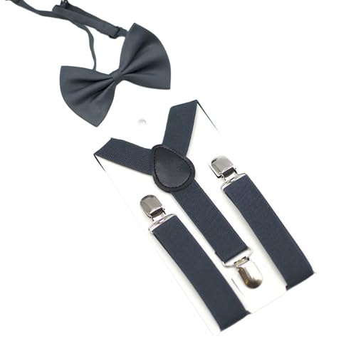 PEILINZE Modische Kinder-Hosenträger mit verstellbarem Gummiband, für Hochzeiten und Partys, 2 Stück