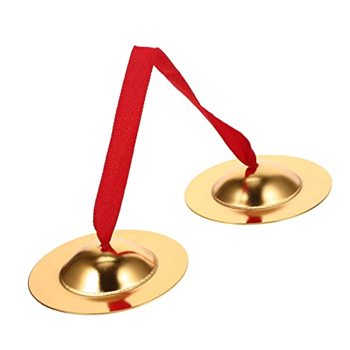 INOOMP Für Schlaginstrumente Kleine Handtrommeln Musical Becken Handschlagspielzeug Musikspielzeug Kleine Handinstrumente -instrumente Handpercussionsinstrument Metall