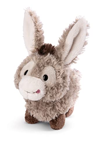 NICI 49032 Kuscheltier Esel Donkeylee 18cm grau stehend-Nachhaltiges Stofftier aus weichem Plüsch, niedliches Plüschtier zum Kuscheln und Spielen, für Kinder & Erwachsene, tolle Geschenkidee