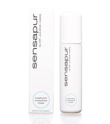 SENSAPUR Complete Cleansing Foam Ultramilder, porentief reinigender Schaum für das Gesicht inkl. Augenumgebung, Hals und Décolleté 200ml