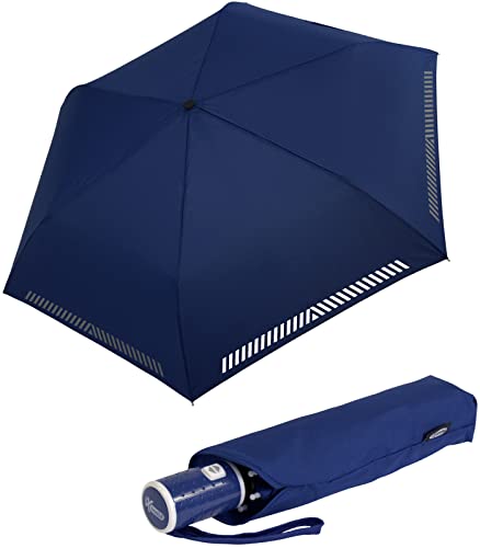 iX-brella Automatik Kinderschirm Safety Reflex extra leicht - blau