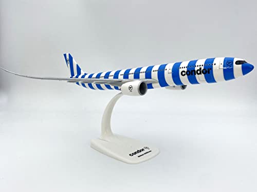 Limox Flight Shop - Airbus A330-900neo Condor Sea Blue Stripes 1/200| Flugzeug Spielzeug für jeden, Flugzeug zum bewundern, Modellflugzeug detailiert nachgebaut, Flugzeug Modelle detailgetreu