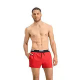 PUMA Herren Logo Short Length Swim Badebekleidung, Rot, M EU