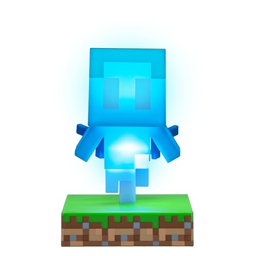 Minecraft Paladone Allay freistehende Schreibtischleuchte, Spielzimmer-Dekoration und Merchandise für Jungen und Mädchen, Nachtlicht-Geschenk, Zubehör für Spielzimmer und Schlafzimmer