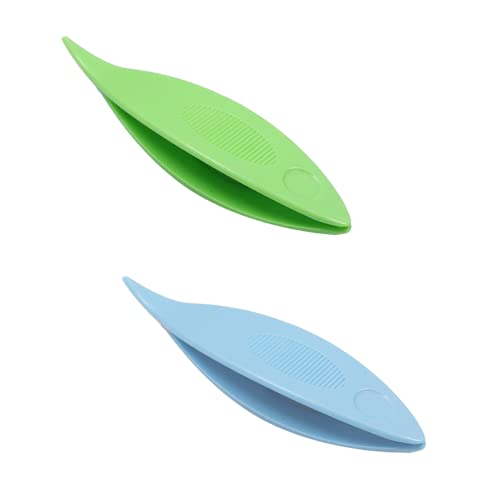 Occhi Schiffchen Kunststoff, 2 Pcs Tatting Shuttle Weaving Tool, Bunte Tatting Shuttle, Stricknadeln Big Eye Nadeln Occhischiffchen, für DIY Hand Spitze Herstellung