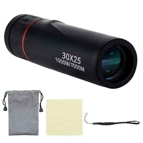 1 Monokulares Teleskop 30x25 für Konzerttheateroper,Mini Portable Wasserdicht Teleskop Zoom Monocular Teleskop,Handliches Kleines HD Tragbares für die Vogelbeobachtung auf Campingreisen