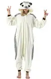 ULEEMARK Damen Herren Jumpsuit Onesie Tier Fasching Halloween Kostüm Lounge Sleepsuit Cosplay Overall Pyjama Schlafanzug Erwachsene Unisex Igel for XL