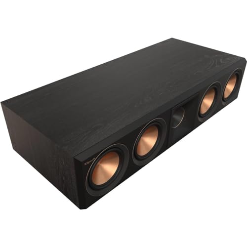 Klipsch Reference Premiere RP-504C II Center Channel Heimkino-Lautsprecher mit aktualisierter Tractrix-Horn und Port-Technologie und 13,3 cm (5,25 Zoll) Tieftöner für kristallklaren Dialog in Ebenholz