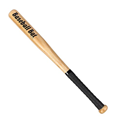 Yuecuu Baseballschläger aus Holz, Sportschläger Baseball Bat mit Rutschfester Griffband - 84cm