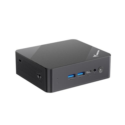 MINIS FORUM UN100P Mini-PC, Intel Alder Lake der 12. Generation – N100, 16 GB DDR4 RAM 512 GB PCIe SSD, 2 x HDMI 2.1 TMDS/USB-C, 4 x USB-Anschlüsse, WiFi 6, BT5.2, 2,5 G RJ45